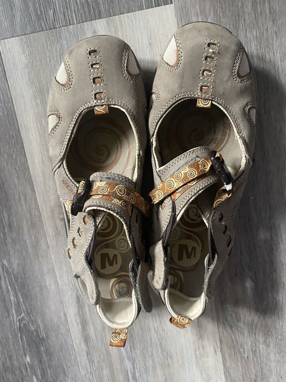 Merrell Womens Ginger Brindle Mary Janes Vibram sole size 10 - Picture 3 of 10